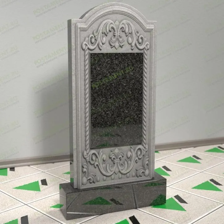 Памятник резной с виньетками