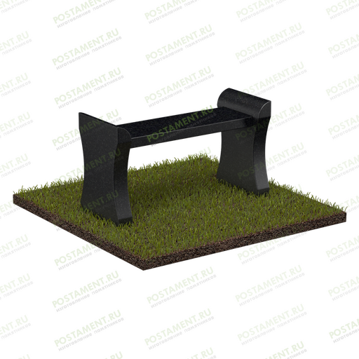 Лавочка из натурального камня на могилу 51122