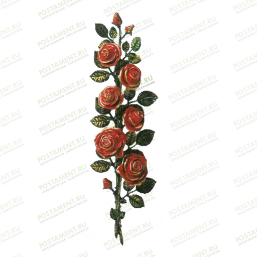 Розочка на памятник из бронзы 82043