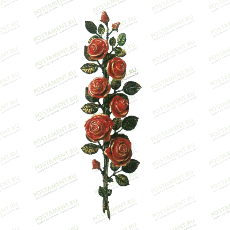 Розочка на памятник из бронзы 82043