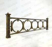 Ограда чугунная на могилу 82925