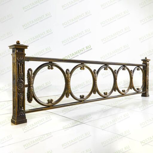 Ограда из чугуна на могилу 82925