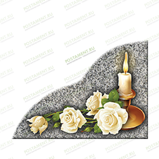 Свеча из керамики на памятник 91982