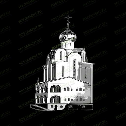 Рисунок собора на памятник