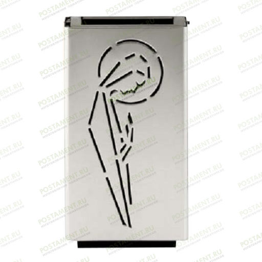 Вазочка из нержавеющей стали на памятник