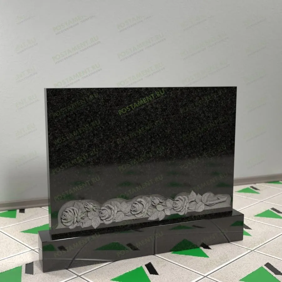 Памятник с розами 17655