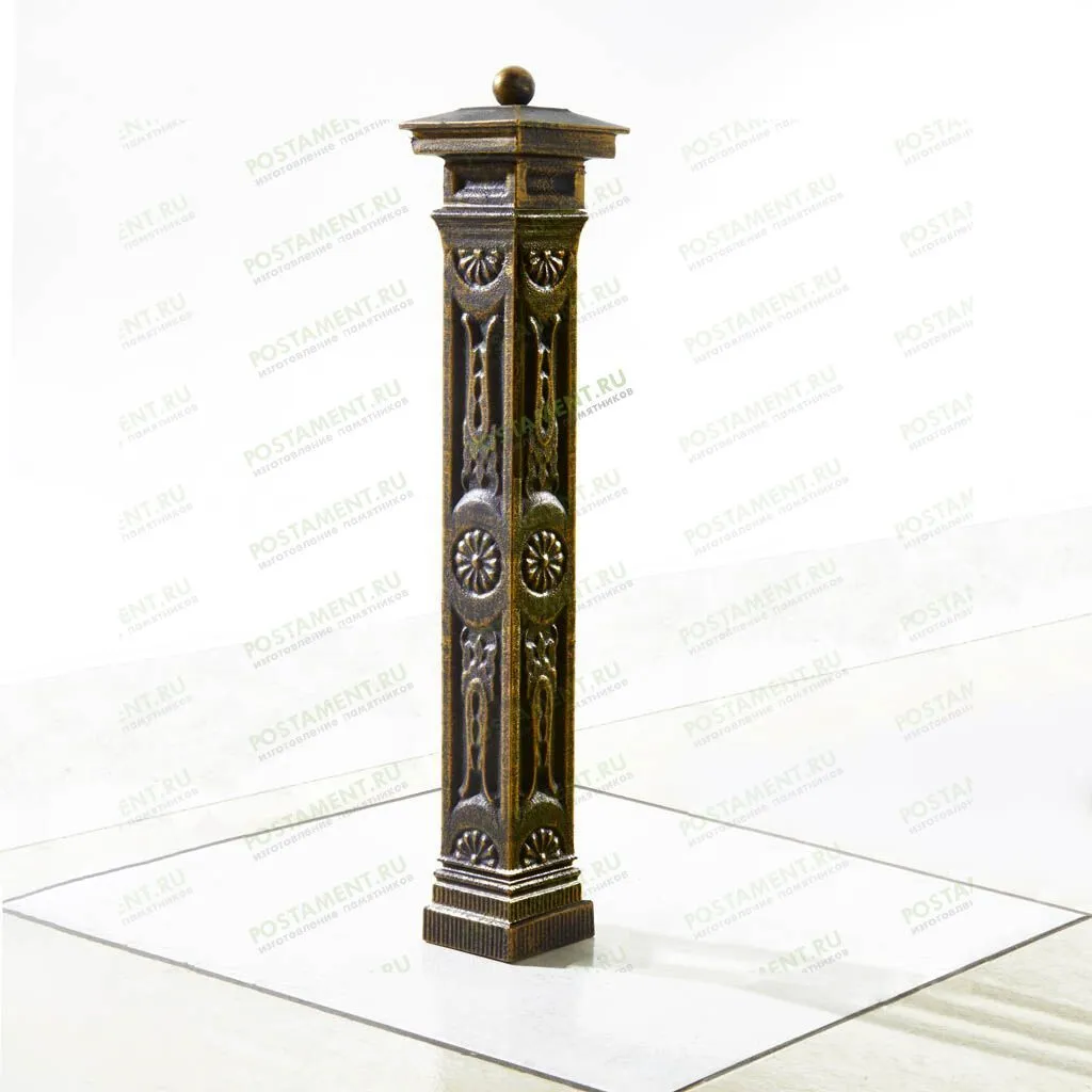 Столб для чугунный ограды 82908