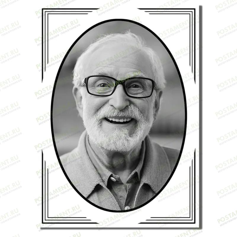 Портрет на металле на памятник 91875