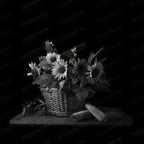 Корзина с цветами 91075