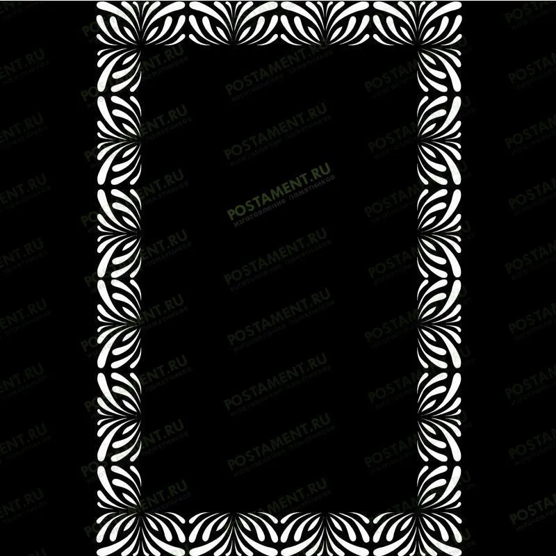 Рамка на памятник гравировка 91231