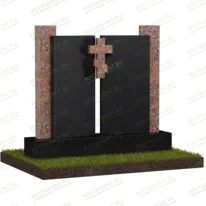 Комбинированный памятник с крестом № 18529