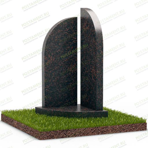 Угловой памятник на могилу