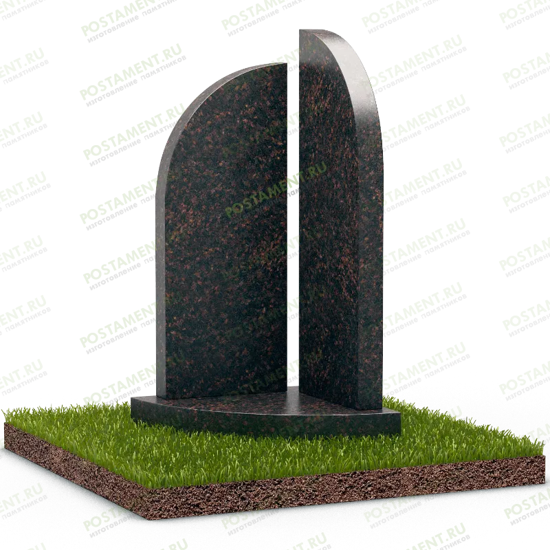 Угловой памятник на могилу
