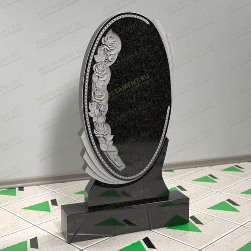 Памятник с розами 12653