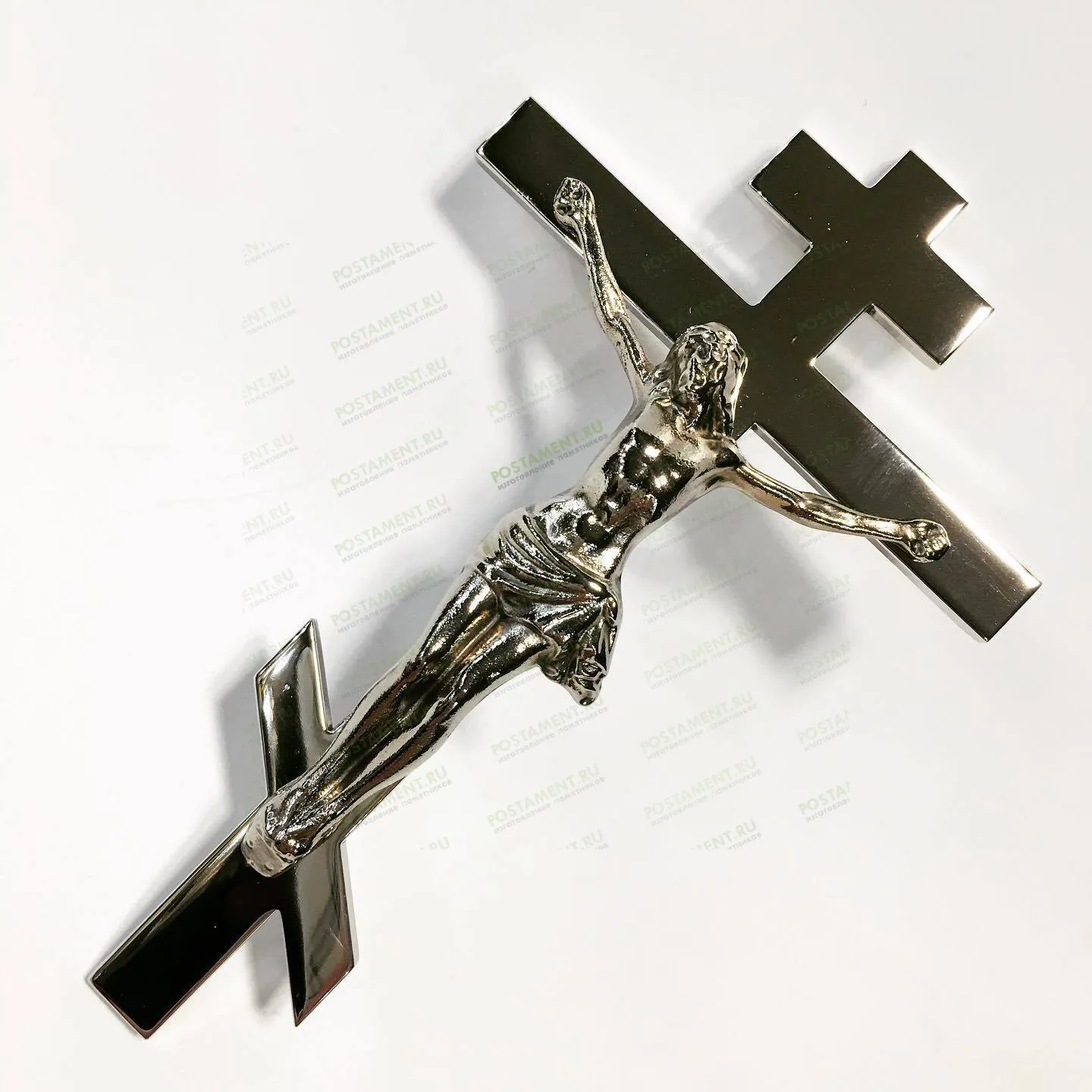 Крест с распятием из нержавеющей стали 82192
