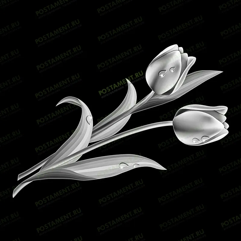 Тюльпаны на памятник для нанесения на памятник 91050