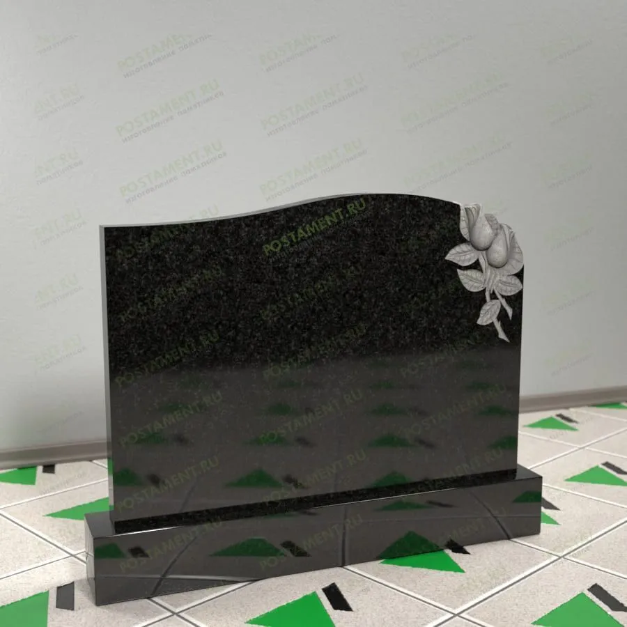 Памятник с розами 17633