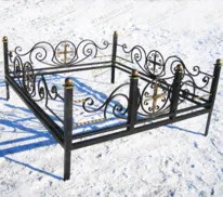 Ограда кованая 34032 с крестом