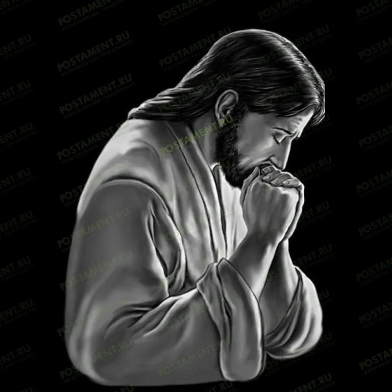 Икона для гравировки Иисус на памятник 98019