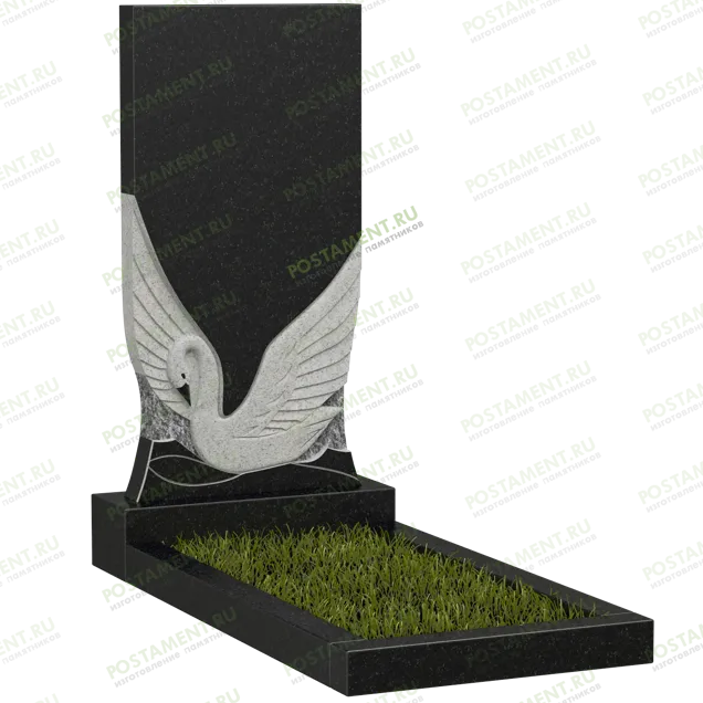 Памятник с лебедем на могилу