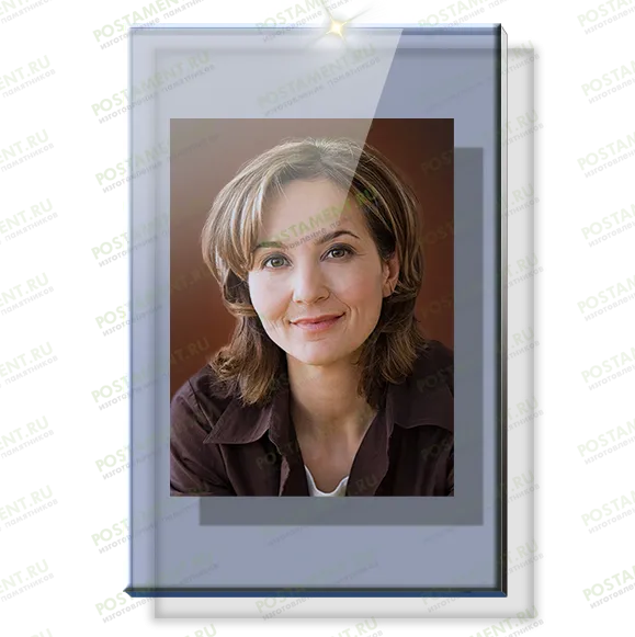 Стекляный портрет на памятник 92202