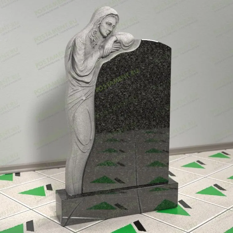 Памятник со скульптурой скорбящей