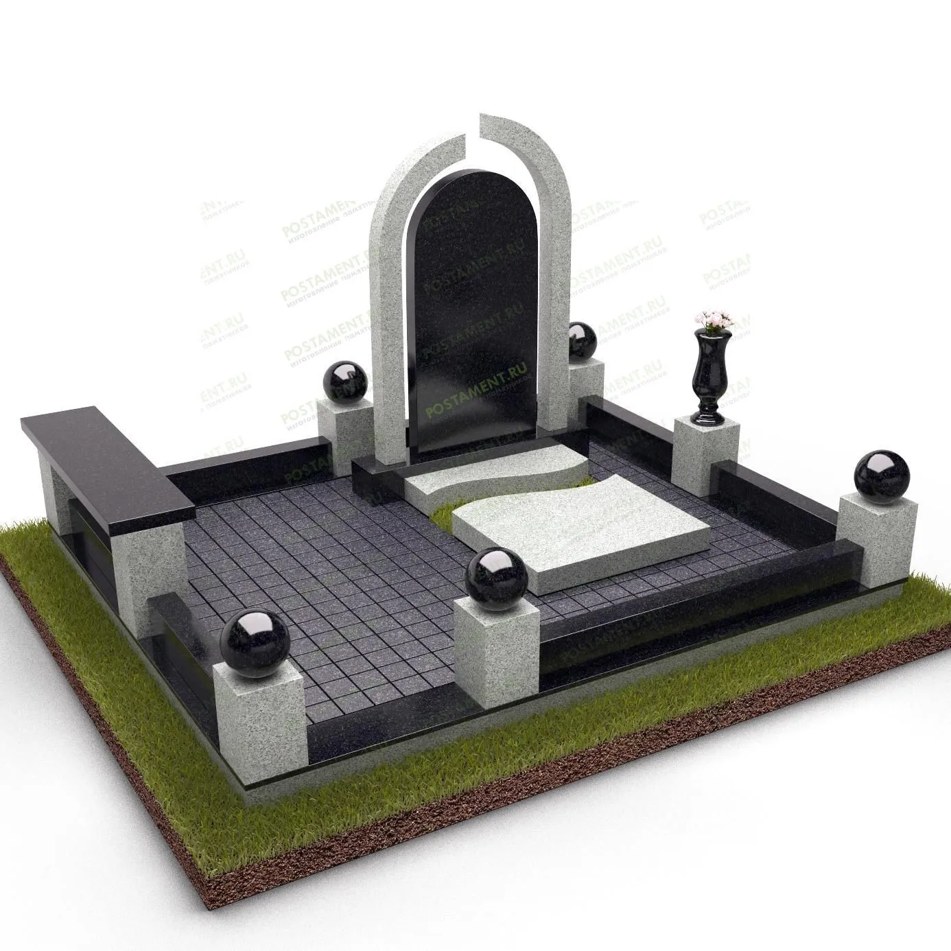 Надгробный комплекс с аркой 18853