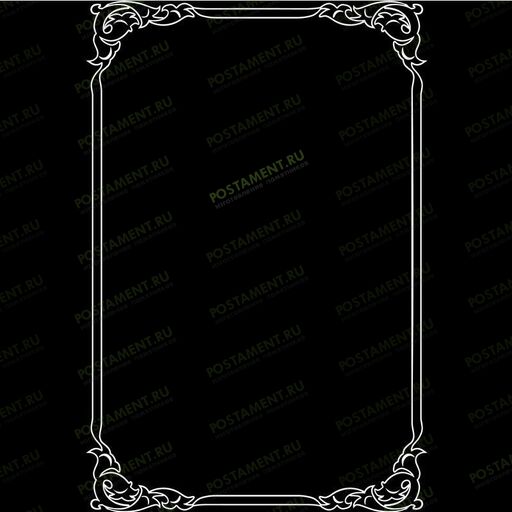 Рамка на памятник гравировка 91204
