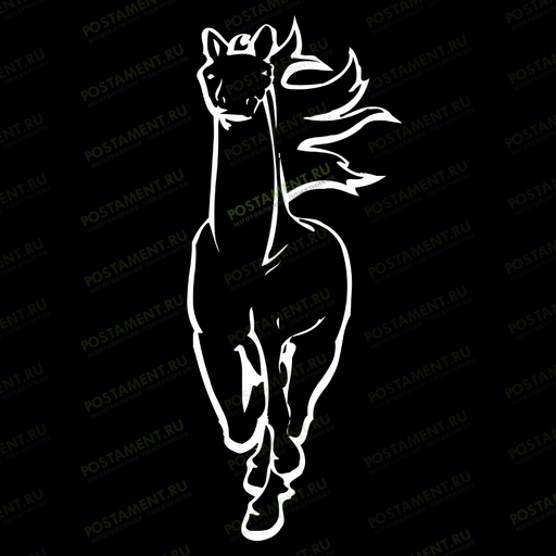 оформление на памятник лошадь 91143