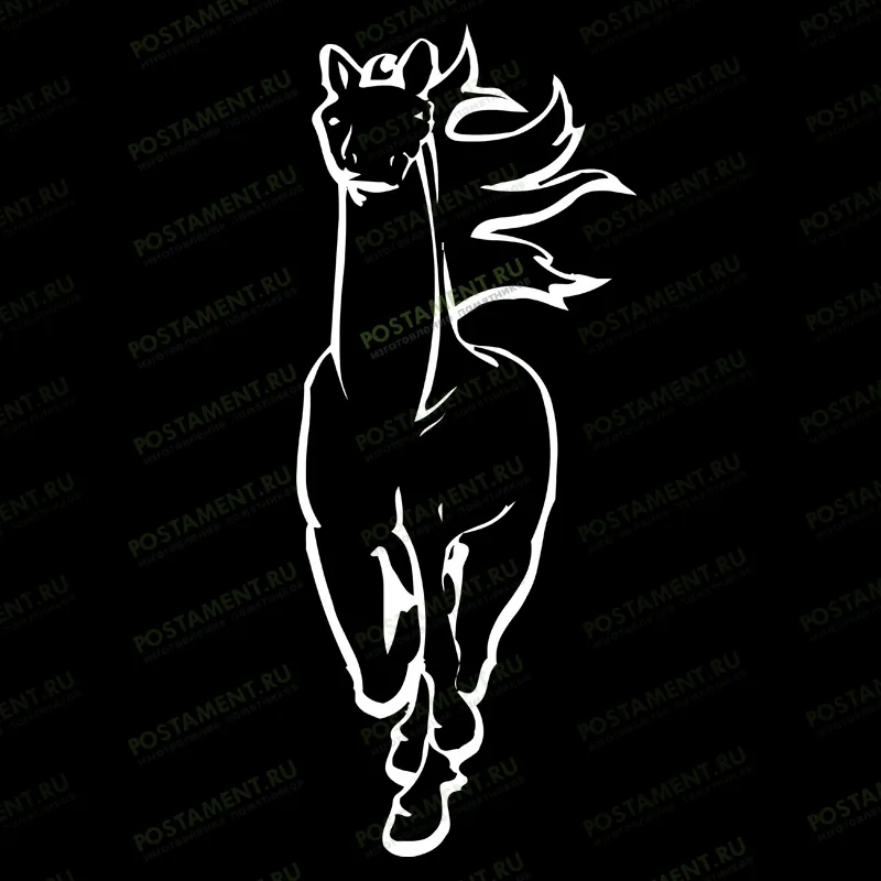 оформление на памятник лошадь 91143