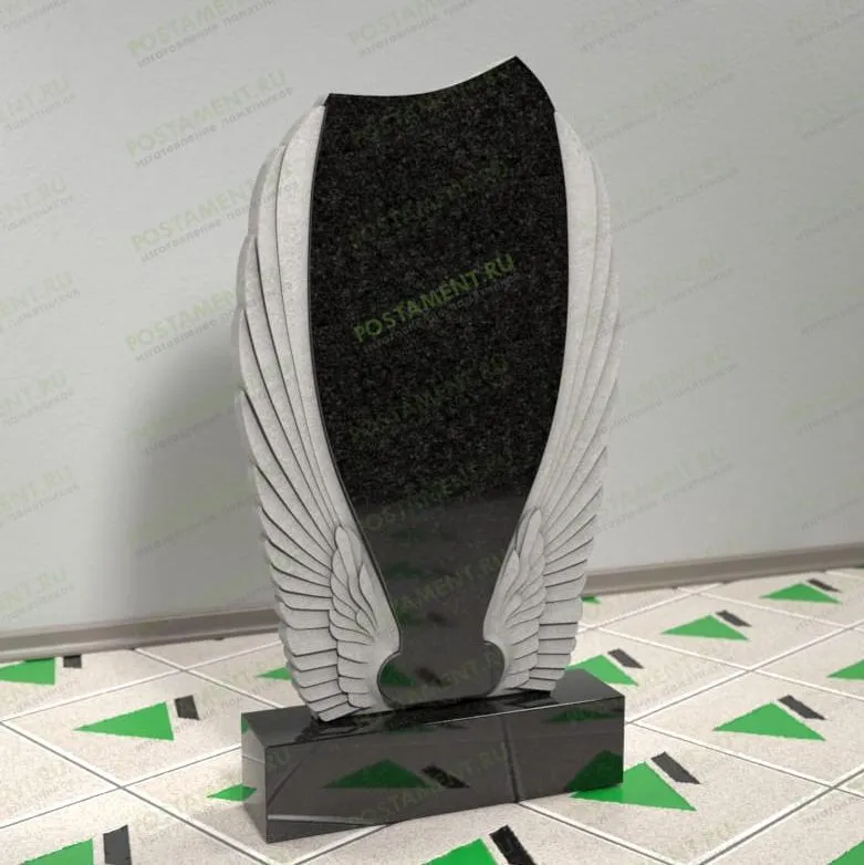 Памятник с крыльями на могилу 12909