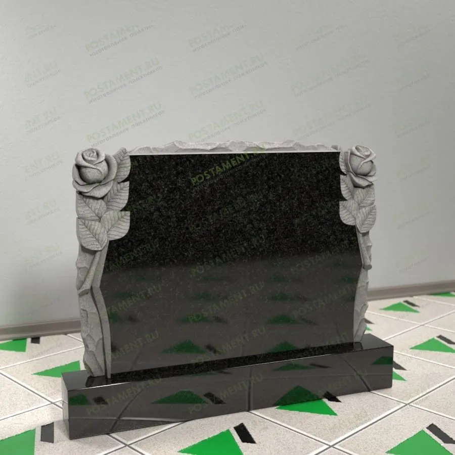 Памятник с розами 17674