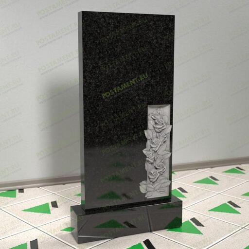 Памятник с розами 12635