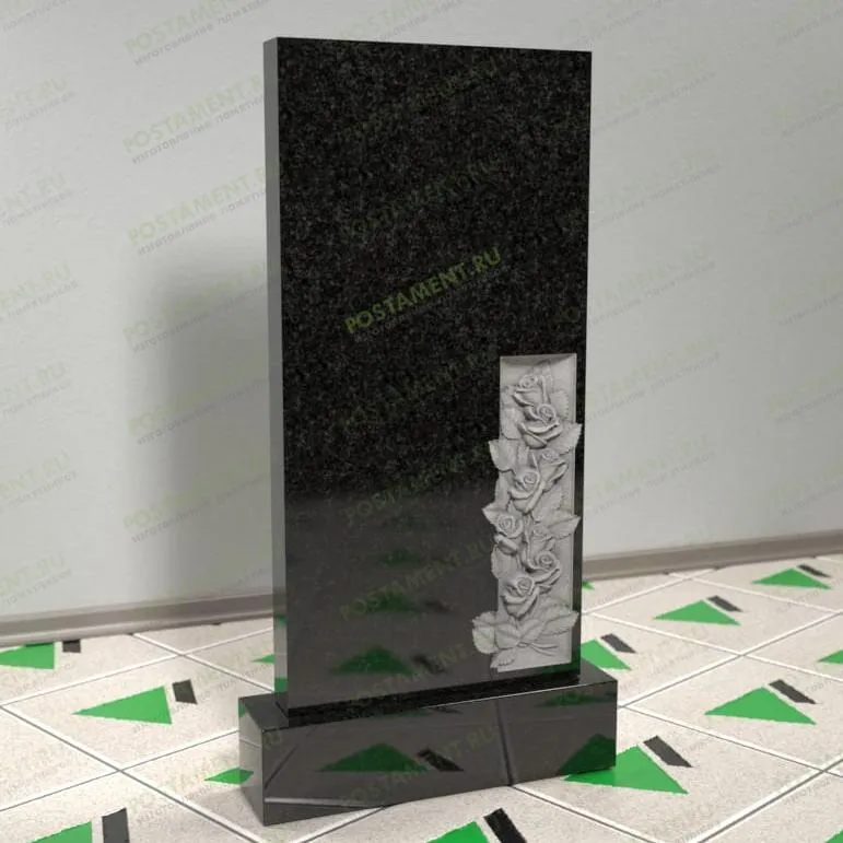 Памятник с розами 12635