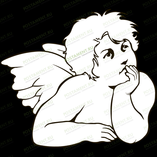 ангелок на памятнике изображение