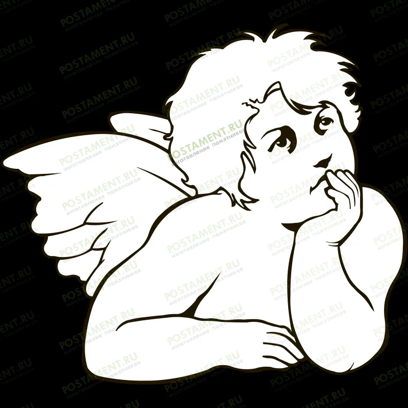 ангелок на памятнике изображение