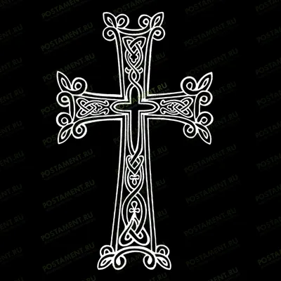 Крест-хачкар для гравировки на памятнике