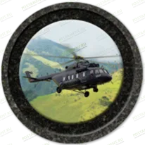 Значок с вертолетом на памятник 91949