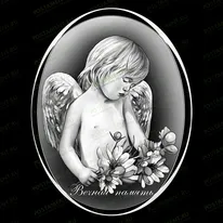 Ангелочек с цветами 94050