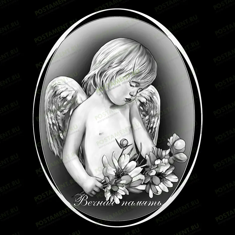 ангелок на памятник 