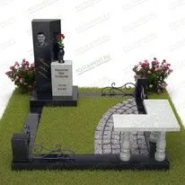 Мемориальный комплекс с угловой скамейкой № 18847