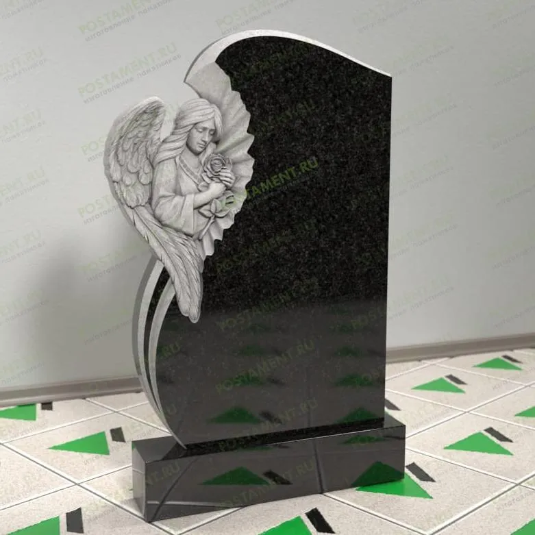 Памятник с ангелом на могилу 14121