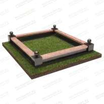 Каменный цоколь с шарами 22130