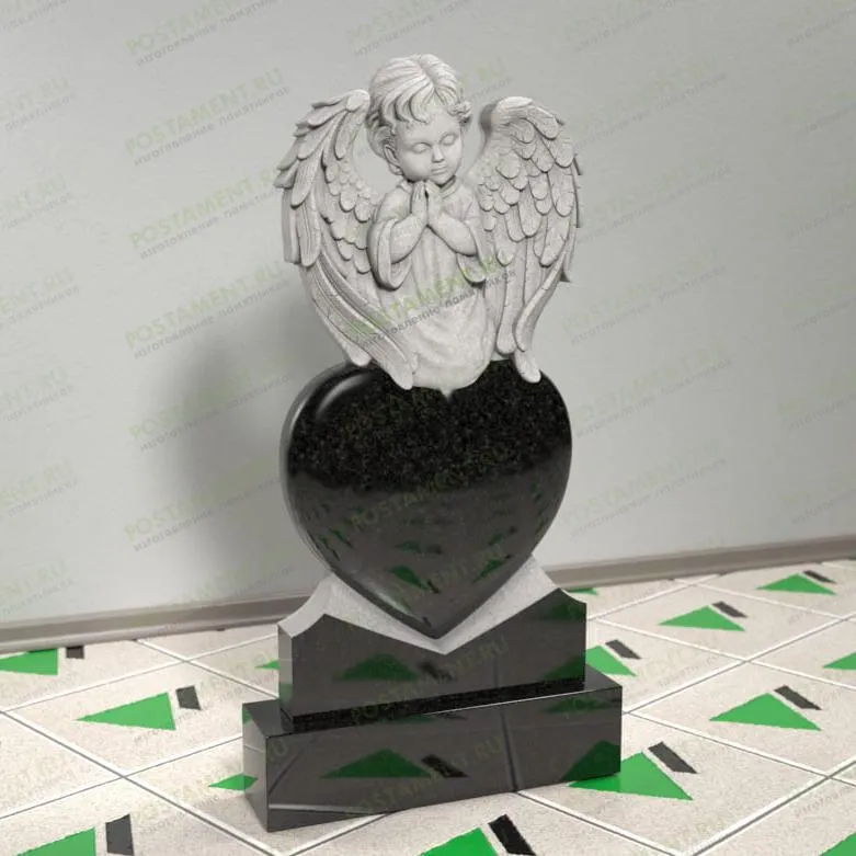 Памятник с ангелом детский 13917