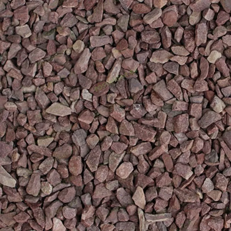 Декоративный щебень на могилу красный