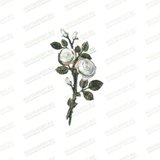 Розочка на памятник из бронзы 82046