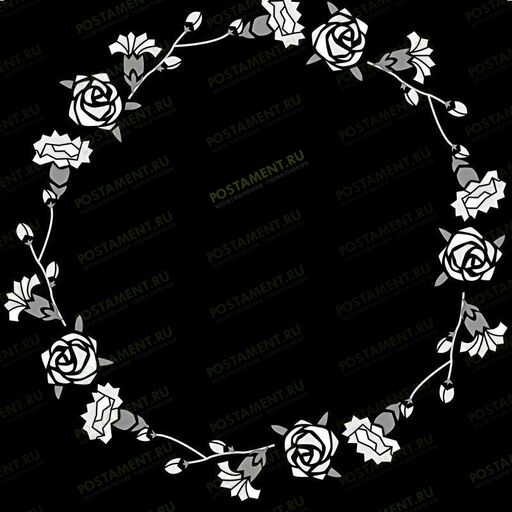 Рамка на памятник гравировка 91244