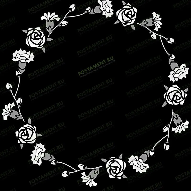 Рамка на памятник гравировка 91244