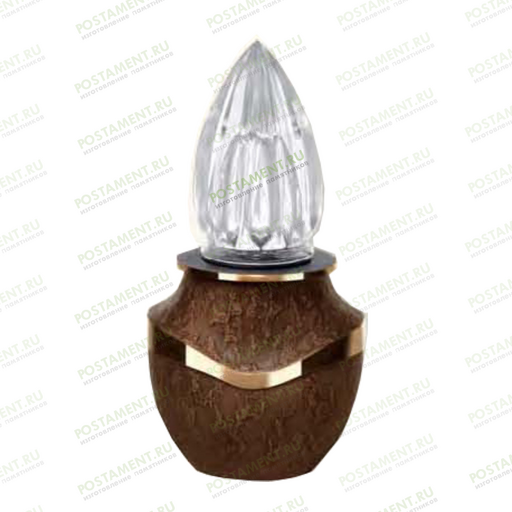 Лампадка бронзовая на памятник 82124