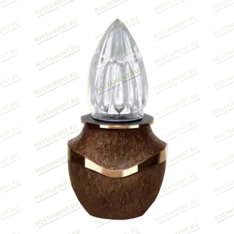 Лампадка бронзовая на памятник 82124